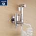Azos Bidet Faucet Pressurized Sprinkler Head Brass Chrome Cold Water Two Function Washing Machine Pet Bath Balcony Round PJPQ005AC - B07D1Z3FF6